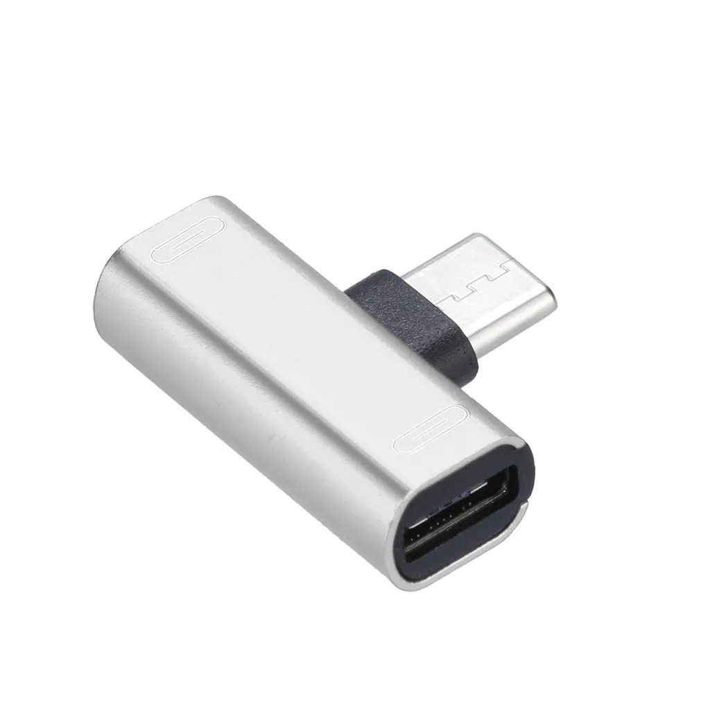 USB C аудио кабель зарядное устройство 2 в 1 Тип к разъему типа Aux Наушники Адаптер