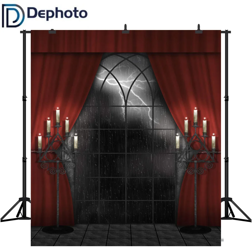 Dephoto фотографический фон гром свеча Хэллоуин дом с привидениями Фото фоны для