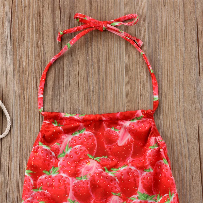 2018 новый купальник для маленьких девочек с принтом клубники ананаса хит продаж