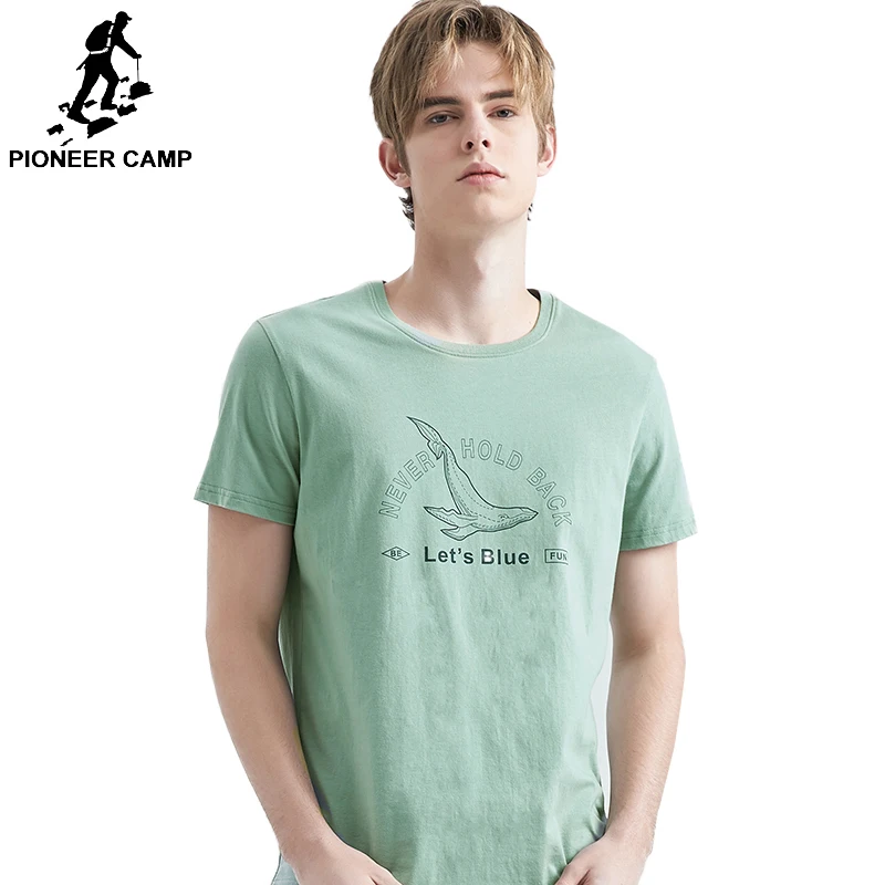 Pioneer Camp 2019 Summer New T-Shirt Men 100% Cotton Casual t shirt High Quality Size Male Tee ADT901103 | Мужская одежда