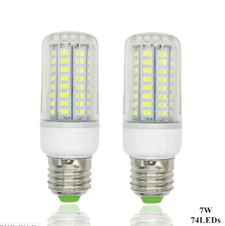 5736 SMD Светодиодная лампа E27 E14 3 Вт 5 7 9 12 15 220 в 230 В лампада свеча для украшения
