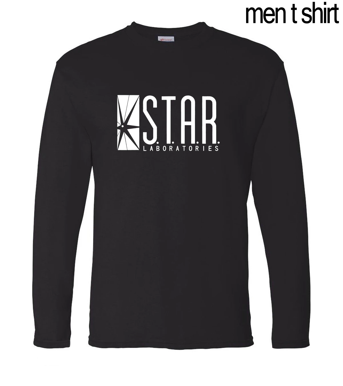 STAR S. t. A. R. labs, мужские футболки с длинным рукавом, осень, новинка, хлопок, удобная мужская футболка, свободный крой, мужские футболки, S-2XL