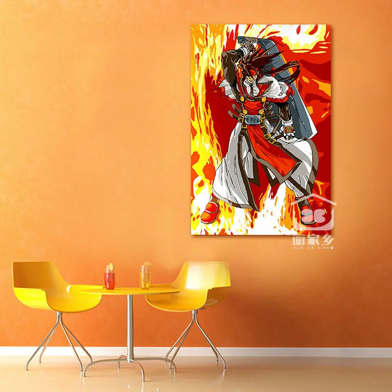 DIY Модульная картина Guilty Gear игра постеры и плакаты на стену цифровая краска по