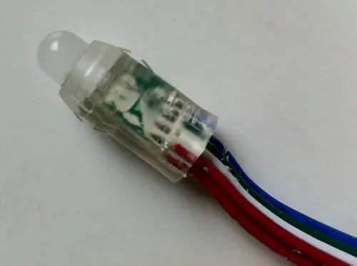 25 шт. 12 мм RGB диффузионный моноцветный светодиодный пиксесветильник прожектор