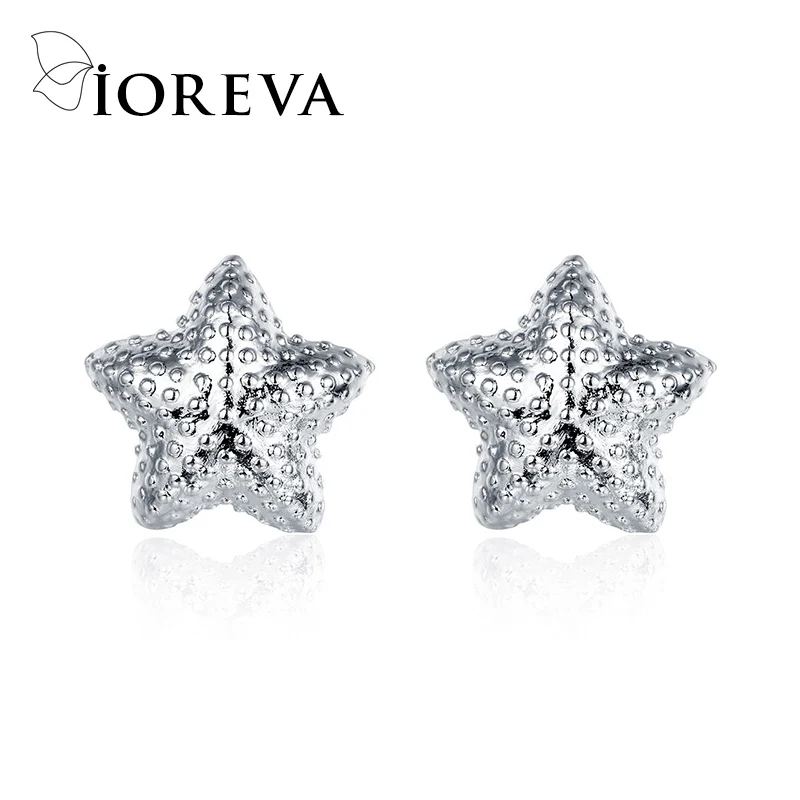 Милые звезды серьги для женщин корейской посеребренная морская звезда ювелирные