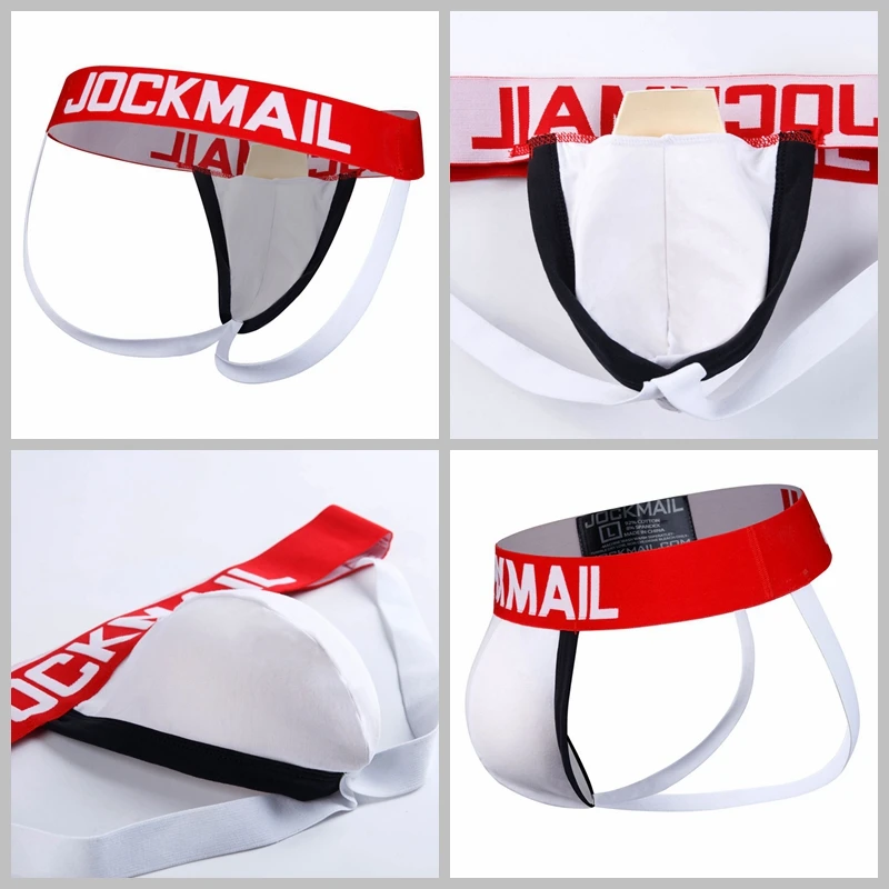 Джоки JOCKMAIL мужские с карманом Брендовое пикантное нижнее белье бандаж эффектом