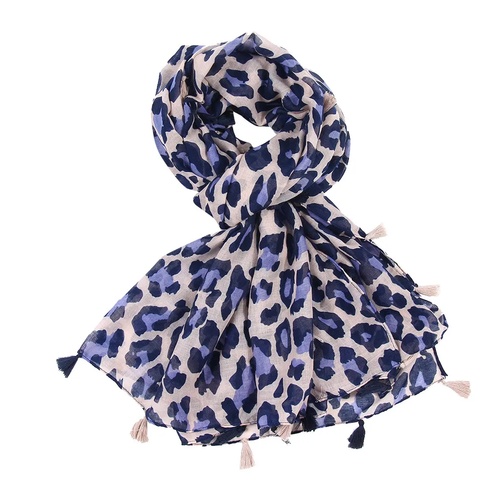 Мода 2019 г. Новые горячие для женщин дамы шарф с леопардовым принтом обёрточная