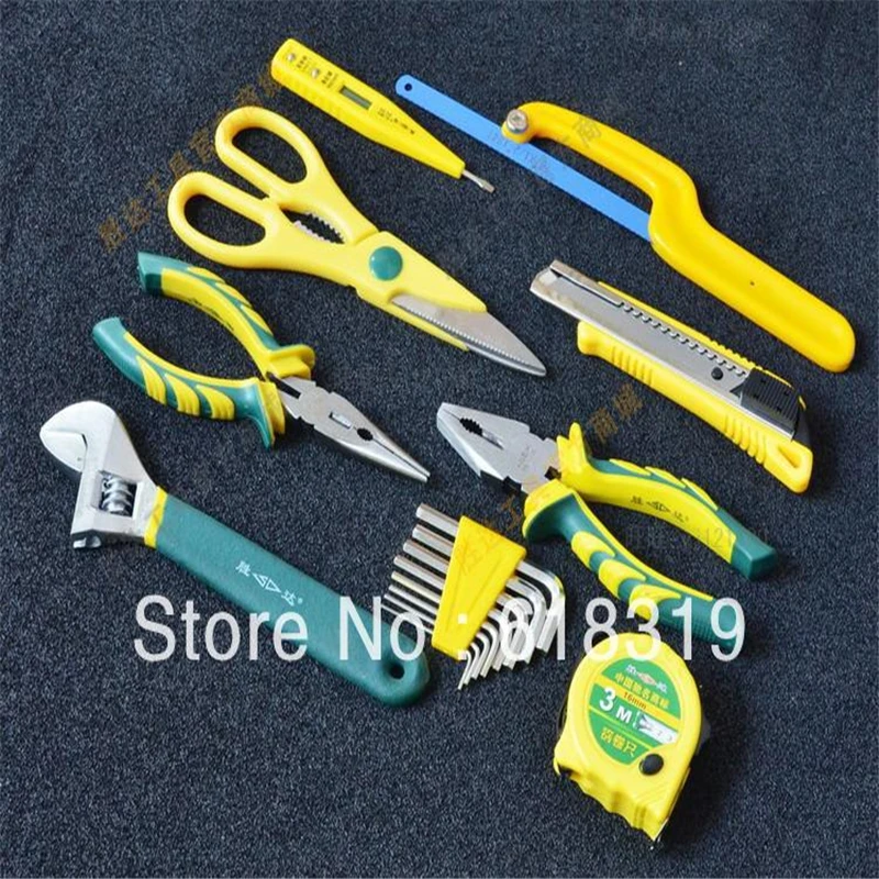 

Hot Selling Fast Delivery Combination Plier Long Nose Plier Stripping 50pcs Home Tool SetSolar