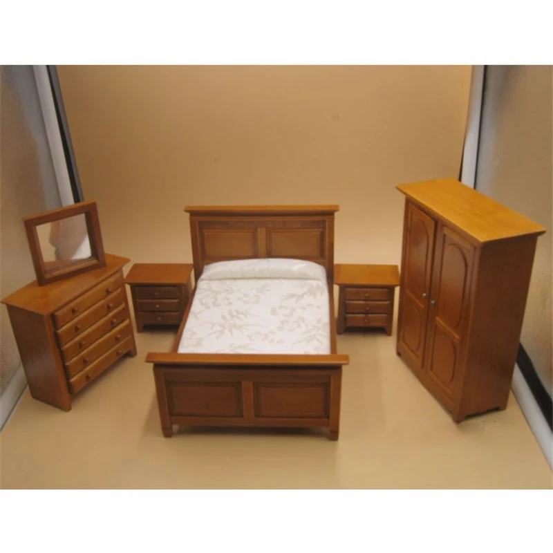 1/12 деревянная мебель для кукольного домика миниатюрные наборы мебели Детские