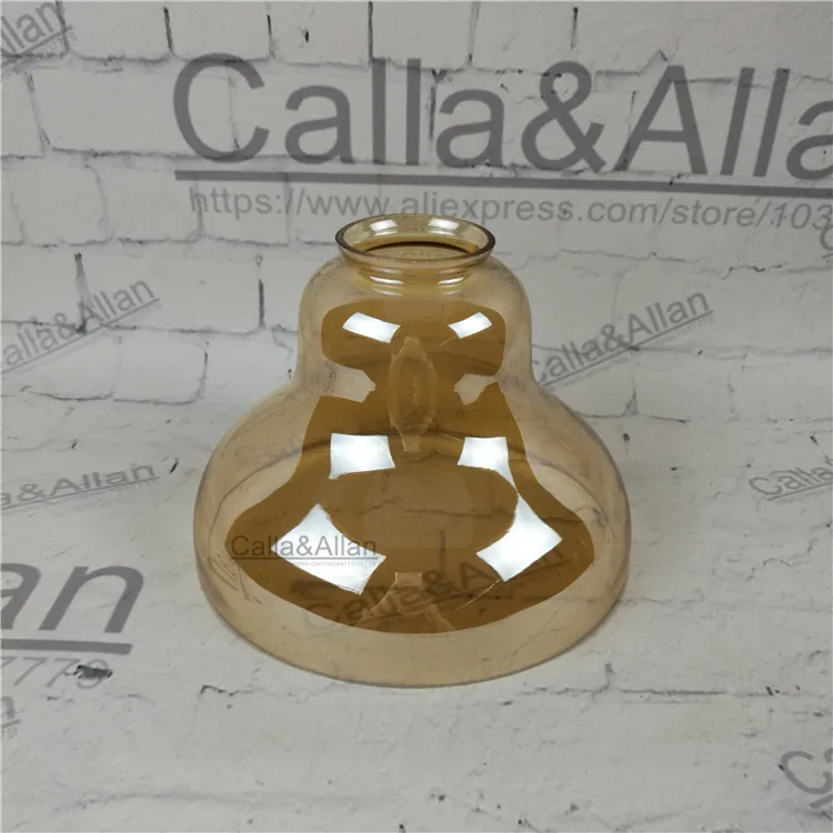 Янтарный/прозрачный стеклянный оттенок d200 мм x 145 DIY световой абажур конусный