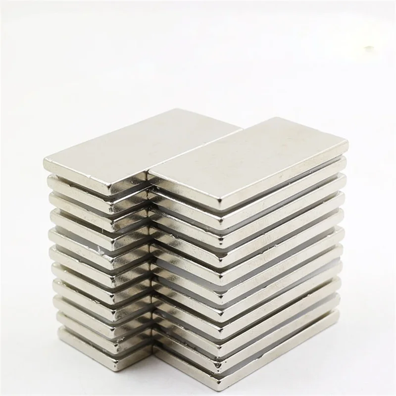 5pcs Super Strong 40x15x2mm Block Bar Magnets Rare Earth Neodymium N35 Permanent magnet 40*15*2 Square | Обустройство дома
