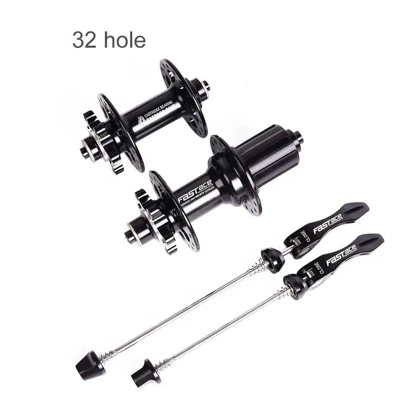 Black 32 Hole Алюминиевый сплав 4 подшипника MTB горный велосипед передний задний Концентратор Набор 24 28 32 отверстия дисковый тормоз велосипедный концентратор с быстрым Realease - Цвет: Black 32 Hole