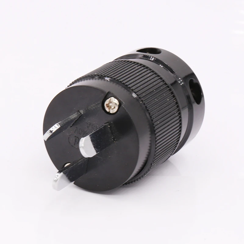1 пара HIFI аудио AC латунь AU Мужской Шнур питания вилка + IEC разъем|plug m|connector iecconnector plug