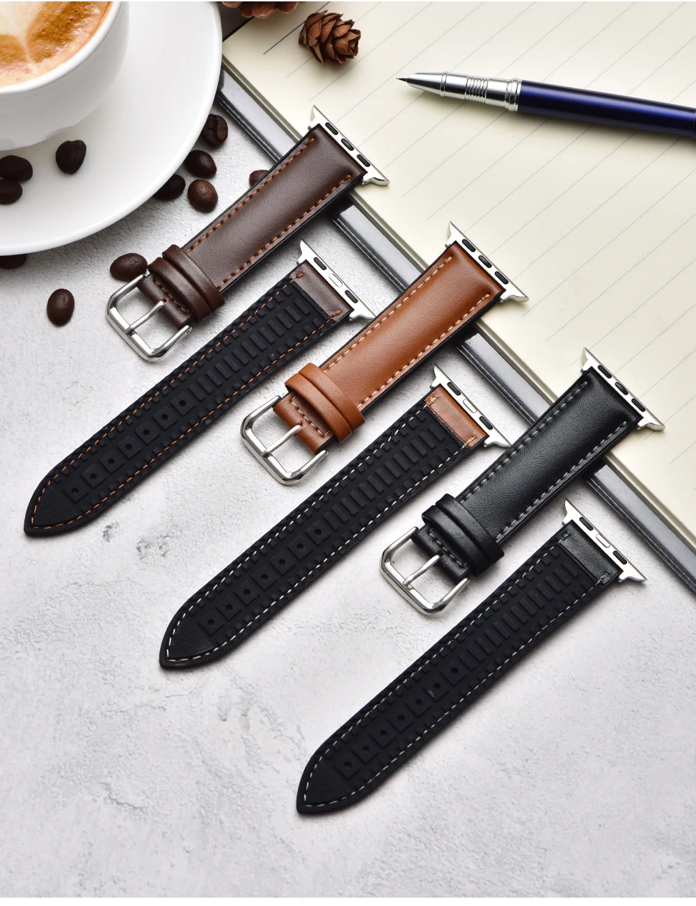 Кожаный силиконовый чехол для наручных часов iwatch, браслет, ремешок для Apple Watch, 42 мм, 38 мм, 40 мм 44 спортивный браслет для Series 1/2/3/4/5 ремешок для часов