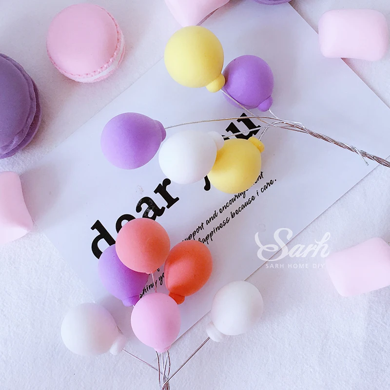 3 шт. чистый черный белый розовый синий оранжевый фиолетовый глиняный шар