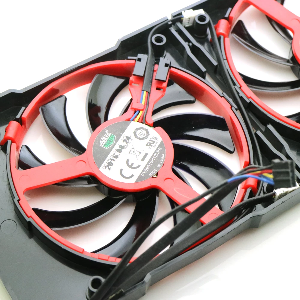 Вентилятор VGA для XFX R9 380 380X 370 370X RX460 560 4Pin 2 шт./лот|Кулеры и системы охлаждения