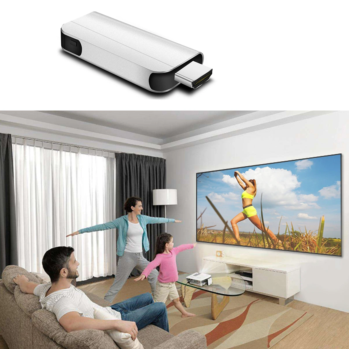 

SOONHUA TV Stick WiFi Wireless Display Receiver 1080P HD TV Sticks Wireless Display Dongle For TV HDMI Projector
