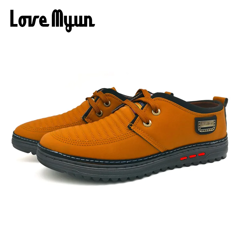 clearance sale ! Spring Autumn male Oxfords Breathable Flat Footwear Men Casual Fashion pu Leather Waterproof Shoes KC-1019 | Обувь