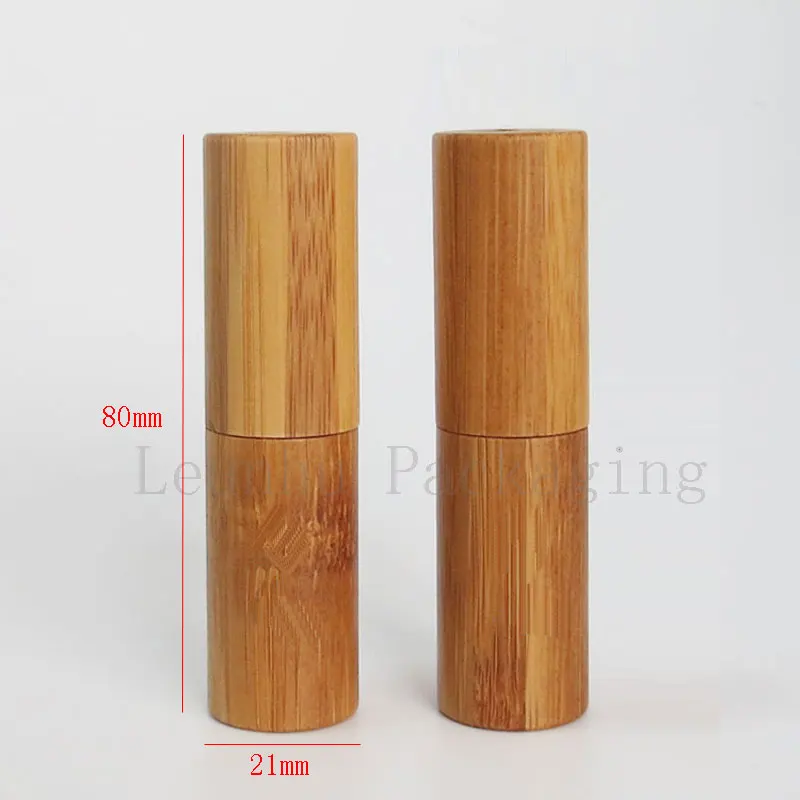 Пустая губная помада бамбуковая трубка контейнер сделай сам карандаш для губ