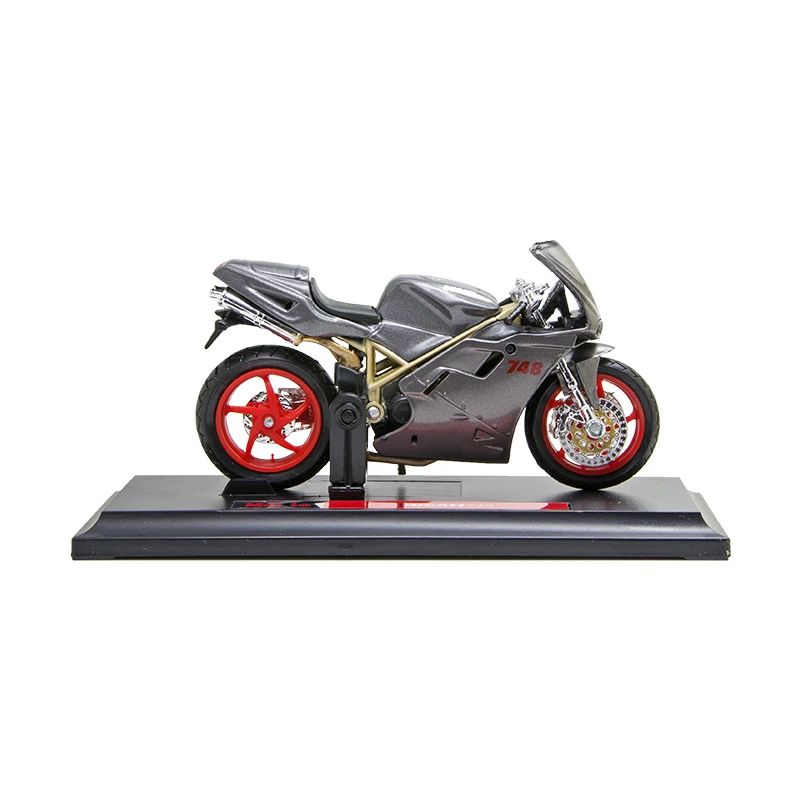 Maisto 1:18 модели мотоциклов Ducati 748 литой пластик миниатюрная гоночная игрушка для