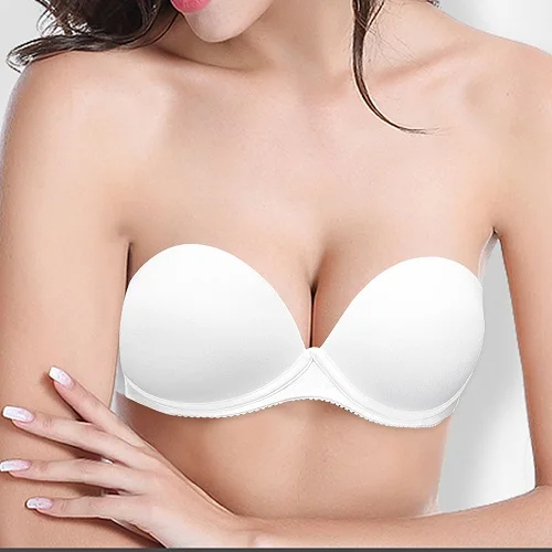 Белый Ladies Secret, женский бюстгальтер, многоходовой бюстгальтер, ультра толстое нижнее белье, пуш-ап, белый, черный, телесный, большой размер, 32-40 A B C D - Цвет: Белый