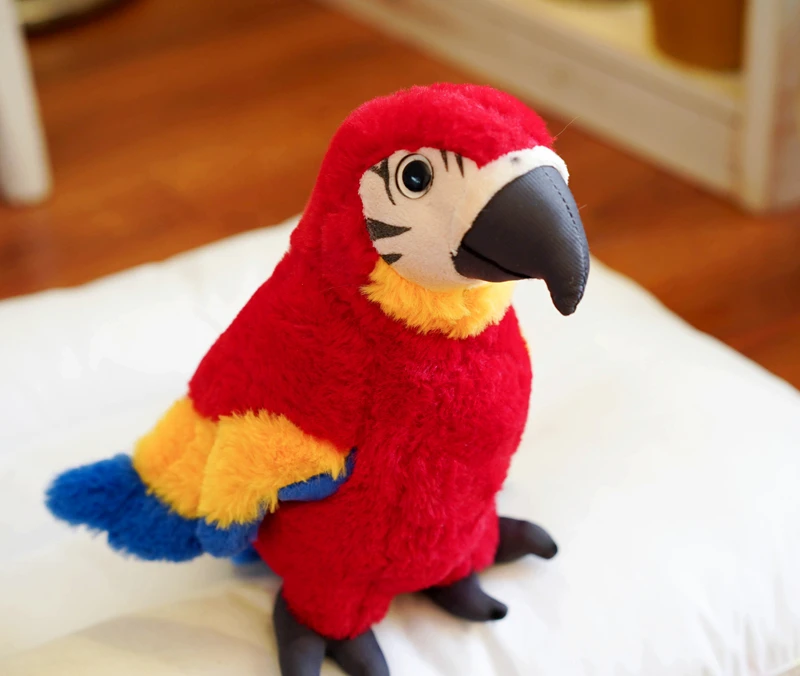 Candice guo! Super cute plush toy lovely emulational parrot bird soft stuffed doll decoration creative birthday Christmas gift | Игрушки и