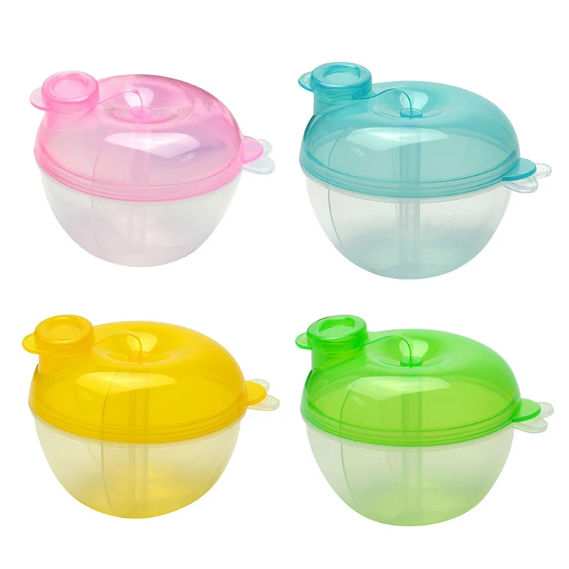 Три сетки Вращающийся для кормления ребенка молочный порошок формула коробка