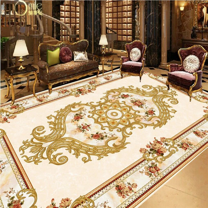 Водостойкая настенная бумага для ванной кухни 3d пола|floor painting|tile wallpaperfloor mural |