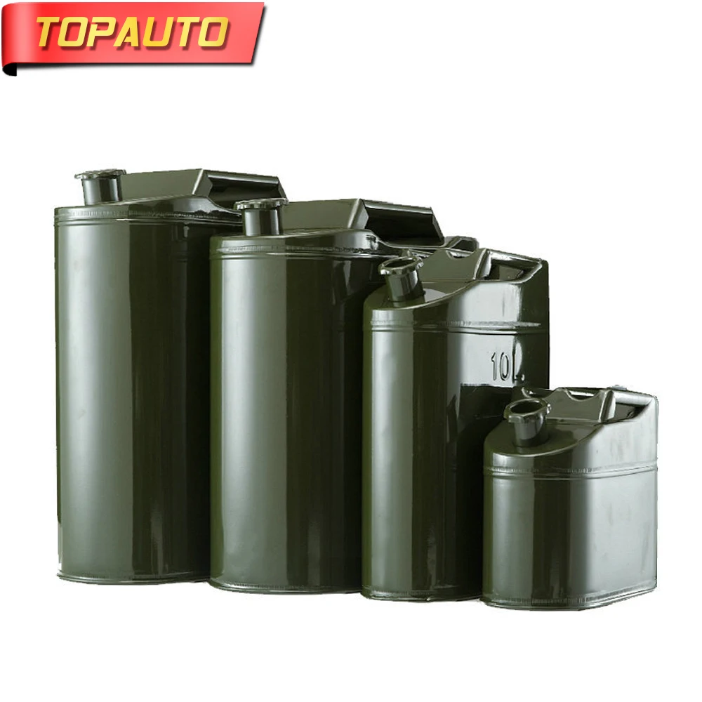 Topaauto20l 25L 30L автомобильный бензиновый дизельный топливный бак, металлический Железный масляный барабан, Портативный Бензиновый запасной бочонок, автомобильные аксессуары для мотоциклов