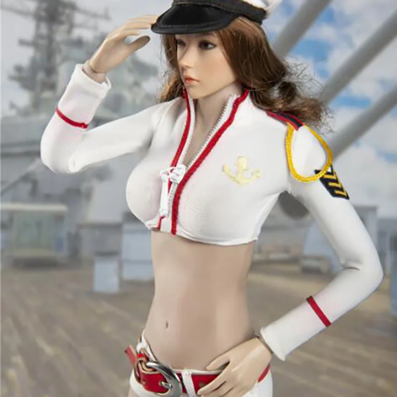 

2 Color Suit 1/6 Scale Female Navy Equipment Sexy Female Clothes Suit Clothes Clothing Set For 12" Figure Female Body Doll