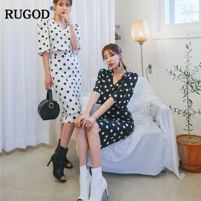 RUGOD 2018 Новое поступление элегантные женские комплекты из двух предметов весна