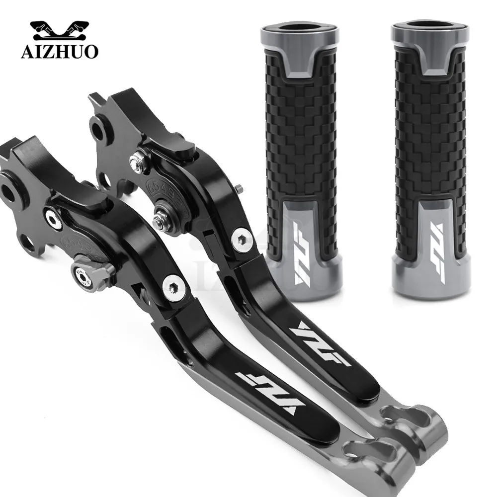 C Мотоцикла тормозной рычаг сцепления Adjusable+ ручками руль для YAMAHA YZF R1 R3 R6 R25 R125 R15 YZFR1 YZFR3 17 - Цвет: C
