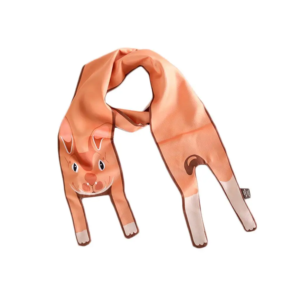 Осень-зима новый дизайн шелковые шарфы дизайнерские 3D печати формы в виде