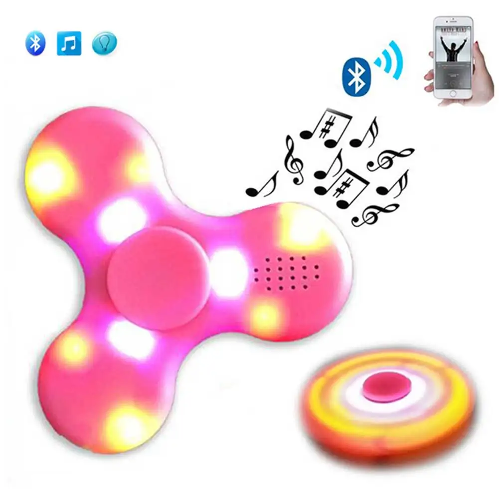 Модный Bluetooth динамик ручной Спиннер светодиодный светильник перезаряжаемый