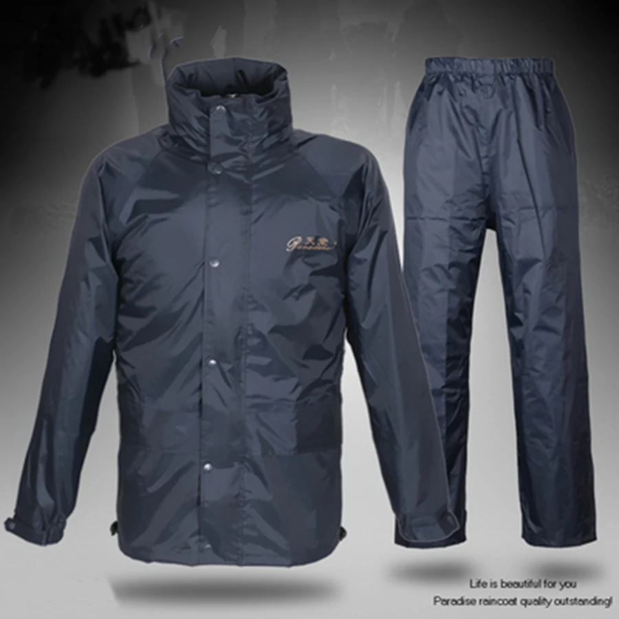 Открытый плащ костюм для мужчин мотоцикл Водонепроницаемый женский дождевик