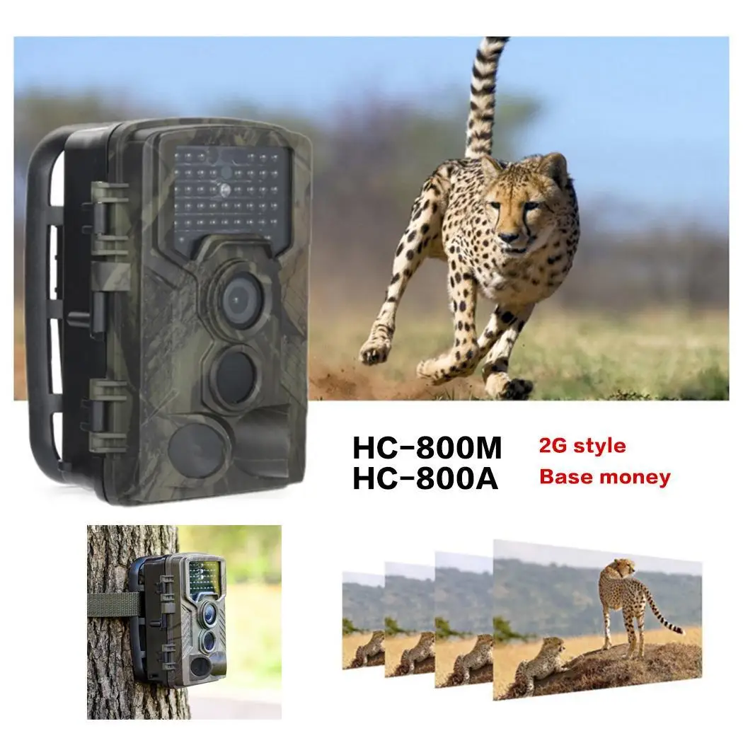Охотничья камера 16MP HD 1080 P инфракрасная 0.1mA ночного видения 42 светодиода Дикая P/720