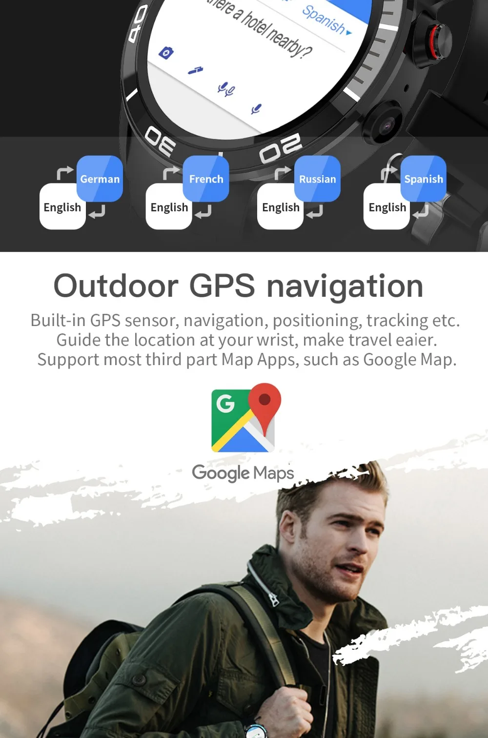 Смарт-часы 4G, IP68, водонепроницаемые, android 7,1, gps, умные часы, 1 ГБ/16 ГБ, MTK6739, мультиспортивный режим, relogios inteligente VS H1 H2 KW88