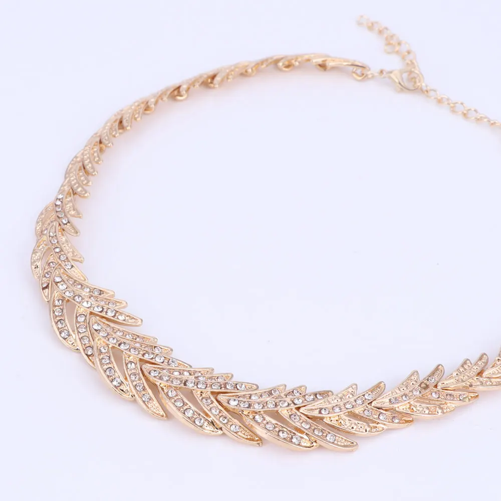 Набор украшений для женщин с африканскими бусинами кулон в форме листьев