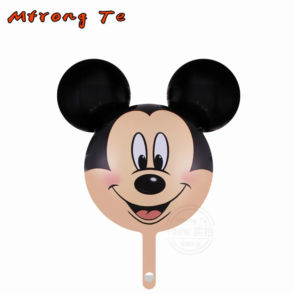 Minnie 1 50 шт. мини-шаров с изображением Микки и Минни Маус, с красным бантом, украшения для дня рождения, свадьбы, вечеринки, Детские Игрушечные Мячи - Цвет: Minnie 1