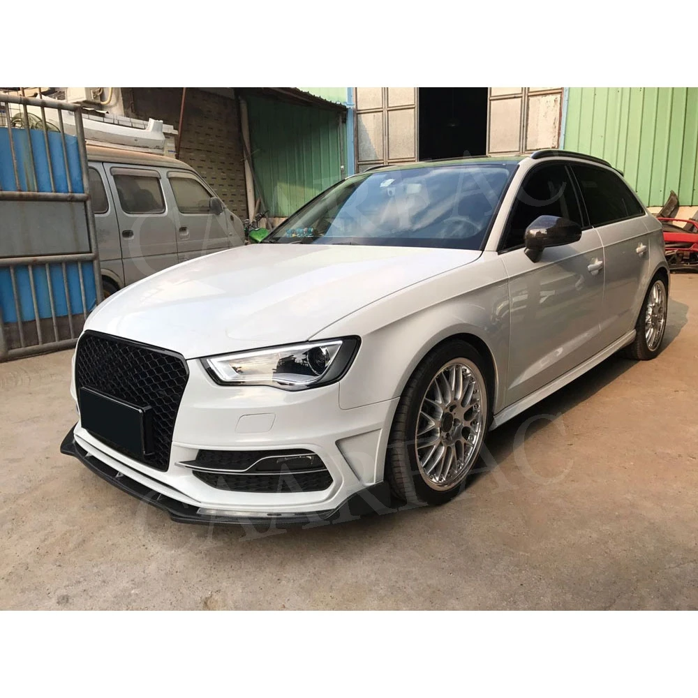 Передний спойлер из углеродного волокна для Audi A3 S3 Hatchback 2014 2016 (не стандартный не