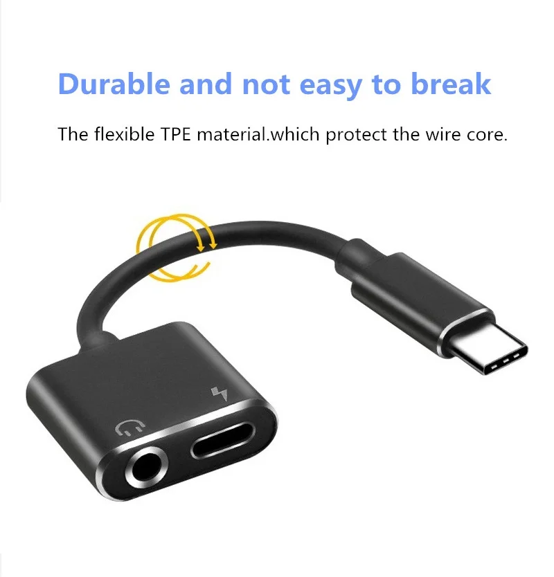 Usb type-C аудио зарядный адаптер для Leeco Le Letv 2/2 Pro/Max 2 в 1 type C штекер-Женский 3 5 мм