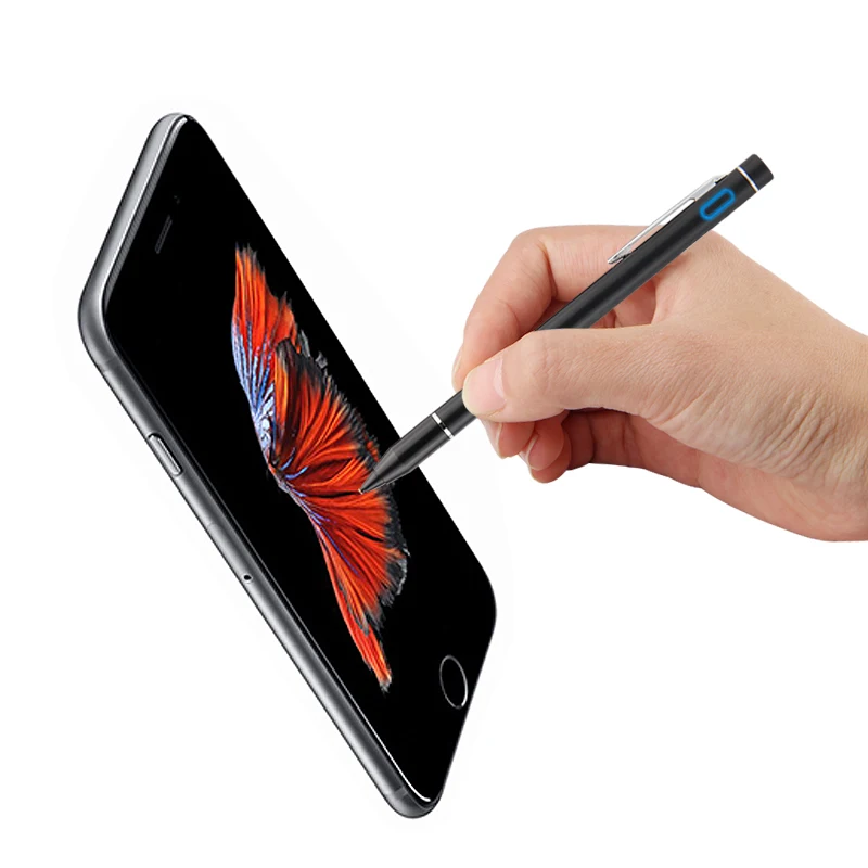 Ручка активный Стилус емкостный тонкий наконечник сенсорный экран для Apple iPhone X 8 Plus 7 6 6s 6Plus 7plus 5S SE 5C Чехол 8plus мобильный телефон