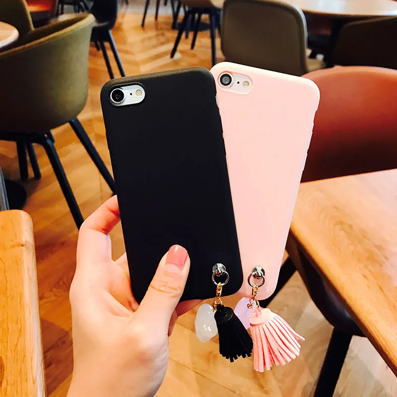 For iPhone 7 7Plus phone case Luxury Rope tassel Soft TPU Back Cover Case for iphone 6s 6 6plus 7plus fundas |