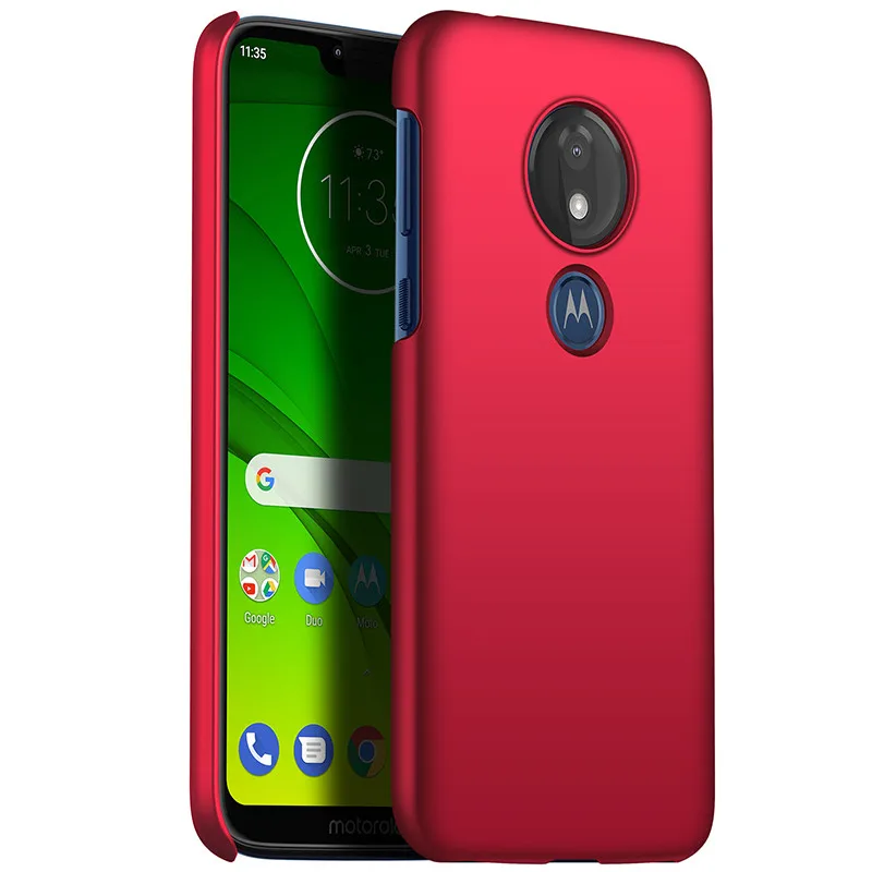 Высококачественный чехол для телефона s для Motorola Moto G7 power G7 Z3 Play P30 P40 Play чехол защитный жесткий матовый корпус черный дропшиппинг - Цвет: Micro Matte Red