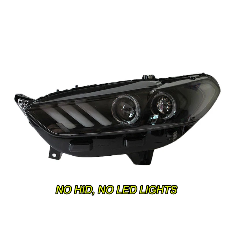 No light bulb Набор для автостайлинга для фар Ford Mondeo 2013 светодиодный фонарь DRL Объектив двойной луч HID Xenon автомобильные аксессуары - Цвет: No light bulb