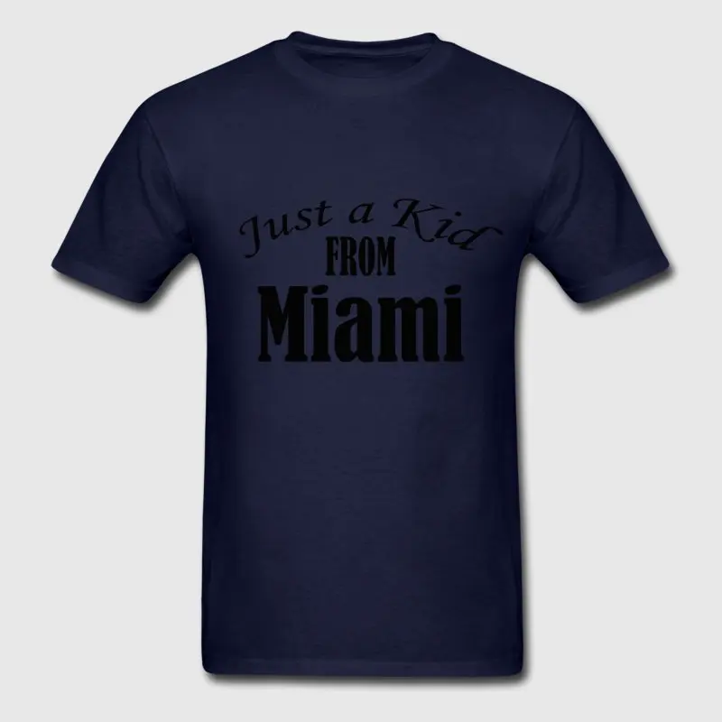 Трикотажные Для мужчин футболка Тонкий просто парень из Майами S-3xl уличная Camisetas