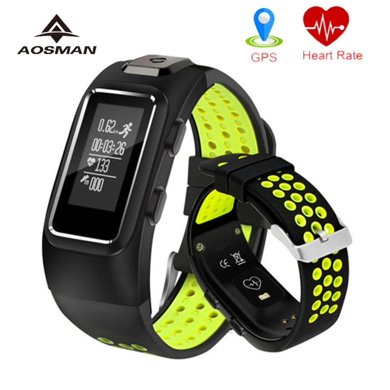 AOSMAN gps спортивные высотомер часы pulsera deportiva сердечного ритма bluetooth Топ relogio masculino