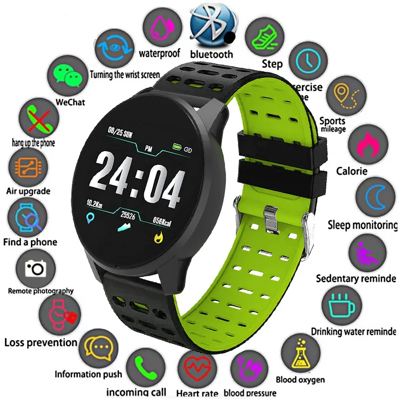 2019 Новый Умный Браслет кровяное давление пульсометр спортивный режим умные часы