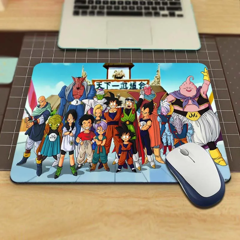 MaiYaCa Лидер продаж роскошные печати аниме Dragon Ball кожи Нескользящие прочный резиновый коврик для мыши PC Optal мышь aming коврики - Цвет: 18x22cm