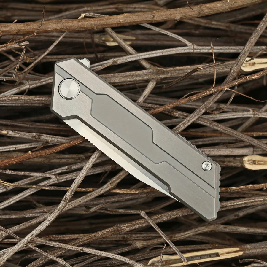 GODFUR SNECX BUSTER карман складной нож D2 лезвие titanium ручка шарикоподшипник Открытый Охота Выживание Рыбалка фрукты EDC ножи